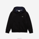 Lacoste סווטשירט צמר עם רוכסן טניס ספורט DZ4D0D3260 כחול כהה שחור dy4 ילדים