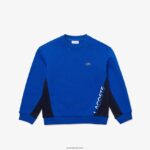 Lacoste סווטשירט צמר צווארון DZ4D0D3265 כחול כהה mt5 בנים