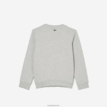 Lacoste סווטשירט קולורבלוק ממותג ניגודי DZ4D0D3057 chine אפור cca ילדים - Image 2