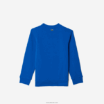 Lacoste סווטשירט קולורבלוק ממותג ניגודי DZ4D0D3241 כחול k1q ילדים - Image 2