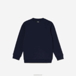 Lacoste סווטשירט קולורבלוק ממותג ניגודי DZ4D0D3055 כחול כהה לבן 525 ילדים - Image 5