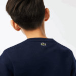 Lacoste סווטשירט קולורבלוק ממותג ניגודי DZ4D0D3056 כחול כהה 166 ילדים - Image 7