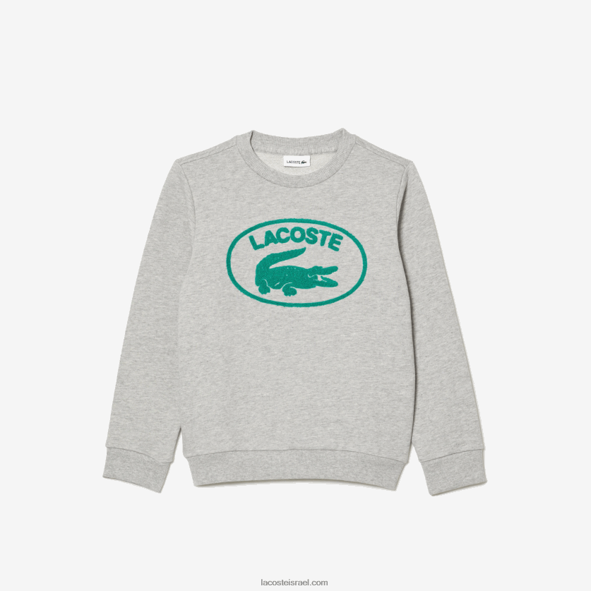lacoste_d7a1d795d795d798d7a9d799d7a8d798_d7a7d795d79cd795d7a8d791d79cd795d7a7_d79ed79ed795d7aad792_d7a0d799d792d795d793d799_.png Lacoste סווטשירט קולורבלוק ממותג ניגודי DZ4D0D3057 chine אפור cca ילדים - Image 1