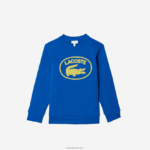 Lacoste סווטשירט קולורבלוק ממותג ניגודי DZ4D0D3241 כחול k1q ילדים