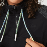 Lacoste סווטשירט קולורבלוק קצוץ בגזרה רופפת DZ4D0D2580 שחור c31 נשים - Image 7