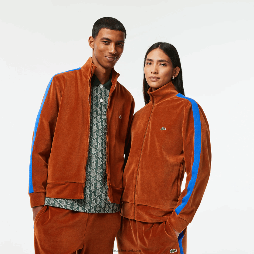 lacoste_d7a1d795d795d798d7a9d799d7a8d798_d7a7d798d799d7a4d794_d7a2d79d_d7a8d795d79bd7a1d79f_d791d79bd795d7a9d7a8_d7a8d792d79.png Lacoste סווטשירט קטיפה עם רוכסן בכושר רגיל DZ4D0D1117 חום 3pb גברים - Image 1