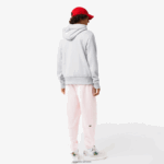 Lacoste סווטשירט קפוצ'ון בהדפס אפקט קומי DZ4D0D1133 chine אפור cca גברים - Image 3