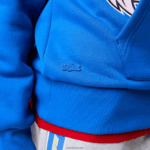 Lacoste סווטשירט קפוצ'ון בהדפס אפקט קומי DZ4D0D1134 כחול k1q גברים - Image 5