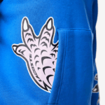 Lacoste סווטשירט קפוצ'ון בהדפס אפקט קומי DZ4D0D1134 כחול k1q גברים - Image 6