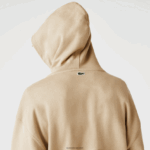 Lacoste סווטשירט קפוצ'ון מונוגרמה ממותג בגזרה רופפת DZ4D0D971 בז' 02s גברים - Image 6