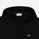 Lacoste סווטשירט קפוצ'ון מכותנה אורגנית DZ4D0D266 שחור 031 גברים - Image 2