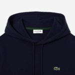 Lacoste סווטשירט קפוצ'ון מכותנה אורגנית DZ4D0D264 כחול כהה 166 גברים - Image 2