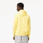 Lacoste סווטשירט קפוצ'ון מכותנה אורגנית DZ4D0D310 צהוב 107 גברים - Image 3