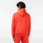 Lacoste סווטשירט קפוצ'ון מכותנה אורגנית DZ4D0D353 כתום 02k גברים - Image 3