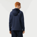 Lacoste סווטשירט קפוצ'ון עם רוכסן ספורטיבי עם צווארון גבוה DZ4D0D335 כחול שי גברים - Image 3