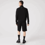 Lacoste סווטשירט רוכסן בתערובת כותנה בצווארון גבוה DZ4D0D1023 שחור 031 גברים - Image 5