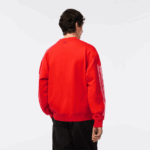 Lacoste סווטשירט רופף בגזרת כותנה DZ4D0D327 כתום 02k גברים - Image 3