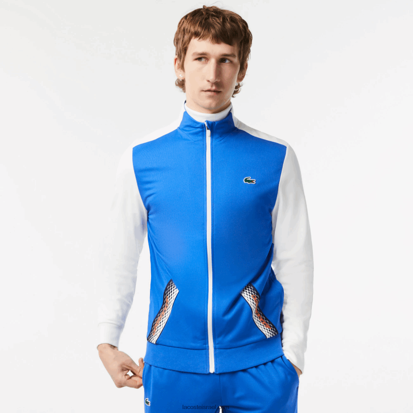 lacoste_d7a1d795d795d798d7a9d799d7a8d798_ripstop_d7a2d79d_d7a8d795d79bd7a1d79f_d798d7a0d799d7a1_dz4d0d339_d79bd797d795d79c_d79cd79.png Lacoste סווטשירט ripstop עם רוכסן טניס DZ4D0D339 כחול לבן כחול ag1 גברים - Image 1