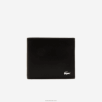Lacoste סט ארנק ומחזיק כרטיסים מעור פיצג'רלד DZ4D0D2043 שחור 000 גברים