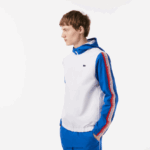 Lacoste סט ג'וגר טניס בכושר רגיל DZ4D0D341 לבן כחול לבן wmi גברים - Image 2