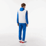 Lacoste סט ג'וגר טניס בכושר רגיל DZ4D0D341 לבן כחול לבן wmi גברים - Image 3