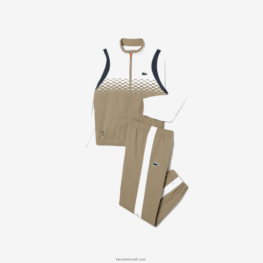 Lacoste סט טניס x daniil medvedev ג'וגר DZ4D0D3042 בז' לבן כחול כתום wri בנים - Image 5