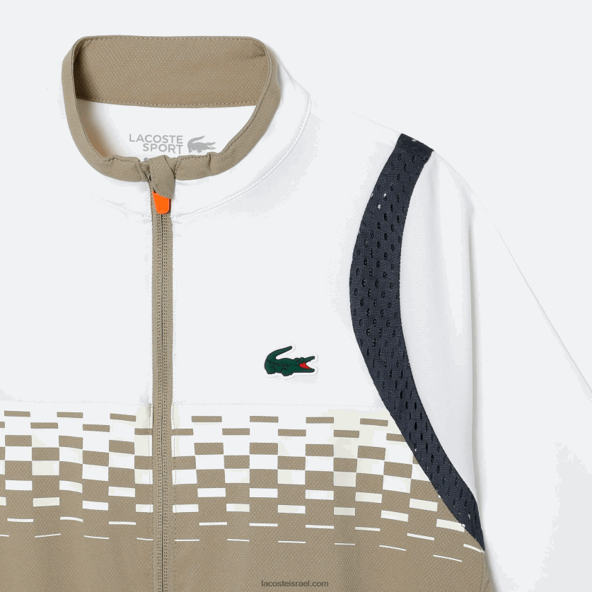Lacoste סט טניס x daniil medvedev ג'וגר DZ4D0D3042 בז' לבן כחול כתום wri בנים - Image 8