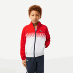 Lacoste סט טניס x daniil medvedev ג'וגר DZ4D0D3043 אדום לבן כחול cf1 בנים - Image 2