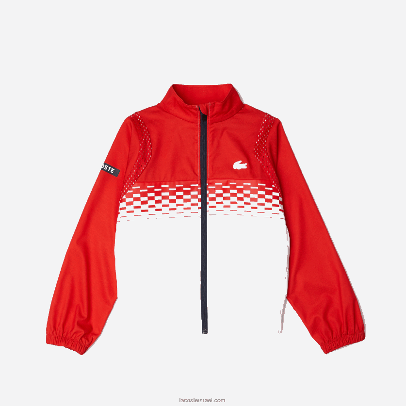 Lacoste סט טניס x daniil medvedev ג'וגר DZ4D0D3043 אדום לבן כחול cf1 בנים - Image 6