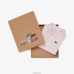 Lacoste סט מארז כותנה אורגנית לתינוק DZ4D0D2987 ורוד בהיר t03 ילדים - Image 2