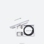 Lacoste סט מתנה לחגורת אבזם עם שני פינים DZ4D0D2113 noir marine 166 672 גברים - Image 4