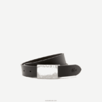 Lacoste סט מתנה לחגורת סיכה וחגורת אבזם שטוח DZ4D0D2112 נואר מרון 371 גברים - Image 3