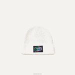 Lacoste סט מתנה של כיפה וצעיף מצמר מצולע DZ4D0D1690 לבן xfj נשים - Image 3