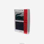 Lacoste סט פיג'מה ארוך עם לוגו קטיפה DZ4D0D1457 כחול כהה אפור סין ירוק vxd גברים - Image 6