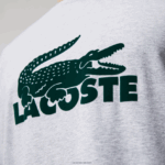 Lacoste סט פיג'מה ארוך עם לוגו קטיפה DZ4D0D1457 כחול כהה אפור סין ירוק vxd גברים - Image 7