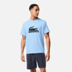 Lacoste סט פיג'מה קצר לוגו קטיפה DZ4D0D1622 כחול חאקי ירוק אפור כהה 8z0 גברים