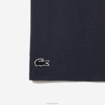 Lacoste סט פיג'מה קצר לוגו קטיפה DZ4D0D1622 כחול חאקי ירוק אפור כהה 8z0 גברים - Image 5