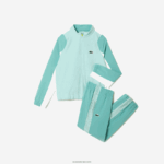 Lacoste סט ריצה קלורבלוק טניס DZ4D0D3046 ירוק בהיר לבן צהוב שיה בנים - Image 6