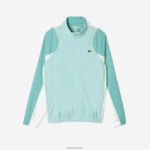 Lacoste סט ריצוף טניס עם צוואר גבוה DZ4D0D27 ירוק בהיר לבן צהוב שיה גברים - Image 6