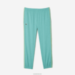 Lacoste סט ריצוף טניס עם צוואר גבוה DZ4D0D27 ירוק בהיר לבן צהוב שיה גברים - Image 7