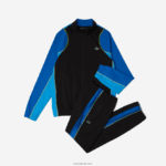 Lacoste סט ריצוף טניס עם צוואר גבוה DZ4D0D28 שחור כחול צהוב ayf גברים - Image 5