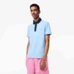 Lacoste סמארט פריז כותנה אורגנית פיקה פולו DZ4D0D193 כחול כהה cm9 גברים