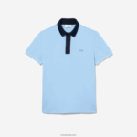 Lacoste סמארט פריז כותנה אורגנית פיקה פולו DZ4D0D193 כחול כהה cm9 גברים - Image 3