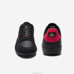 Lacoste סניקרס סינטטי מעור hapona DZ4D0D1869 שחור אדום 1b5 גברים - Image 5