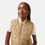 Lacoste ספורט גולף אפוד הפיך DZ4D0D2429 זיג לבן בז' נשים - Image 2
