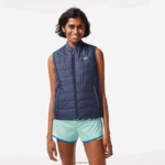 Lacoste ספורט גולף אפוד הפיך DZ4D0D2430 כחול בהיר ירוק b00 נשים