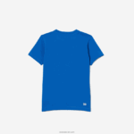 Lacoste ספורט טניס חולצה טכנית אוברסייז קרוקס DZ4D0D3157 כחול לבן לוקס ילדים - Image 2