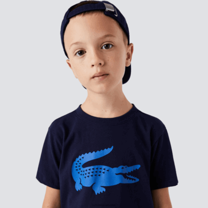 Lacoste ספורט טניס חולצה טכנית אוברסייז קרוקס DZ4D0D3121 כחול כהה 976 ילדים