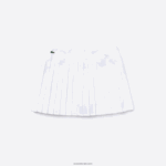 Lacoste ספורט טניס חצאית קפלים רשת טכנית DZ4D0D2612 לבן z92 נשים - Image 5