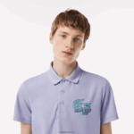 Lacoste ספורט מיאמי מהדורה פתוחה פיקה פולו DZ4D0D207 סגול 3k0 גברים - Image 3